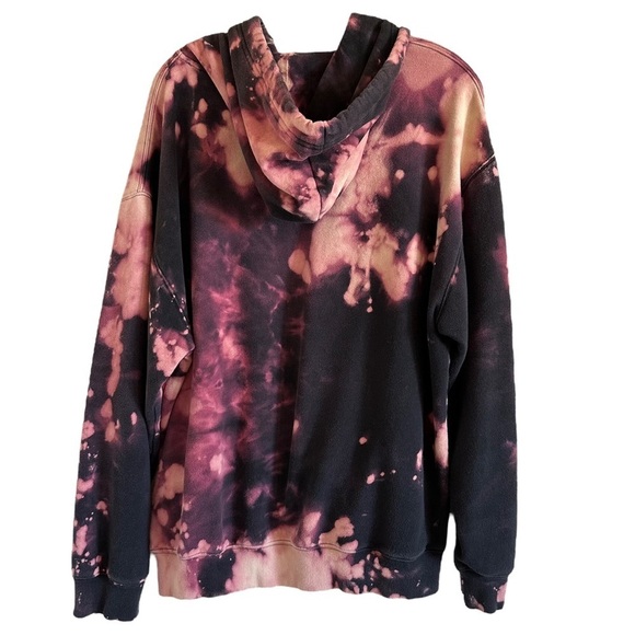 Dickies Hand Bleached Graphic Hoodie Sweatshirt Sz L One of a Kind - Picture 7 of 12